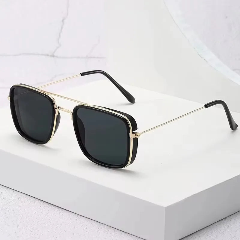 Lunettes de soleil carrées pour hommes et femmes, unisexe, polyvalentes pour la conduite et la Protection solaire en plein air, 9028