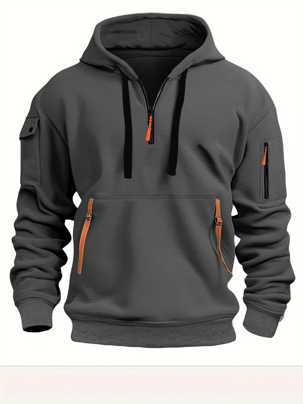 Sweat à Capuche Sport Homme – Coupe Décontractée, Grande Taille