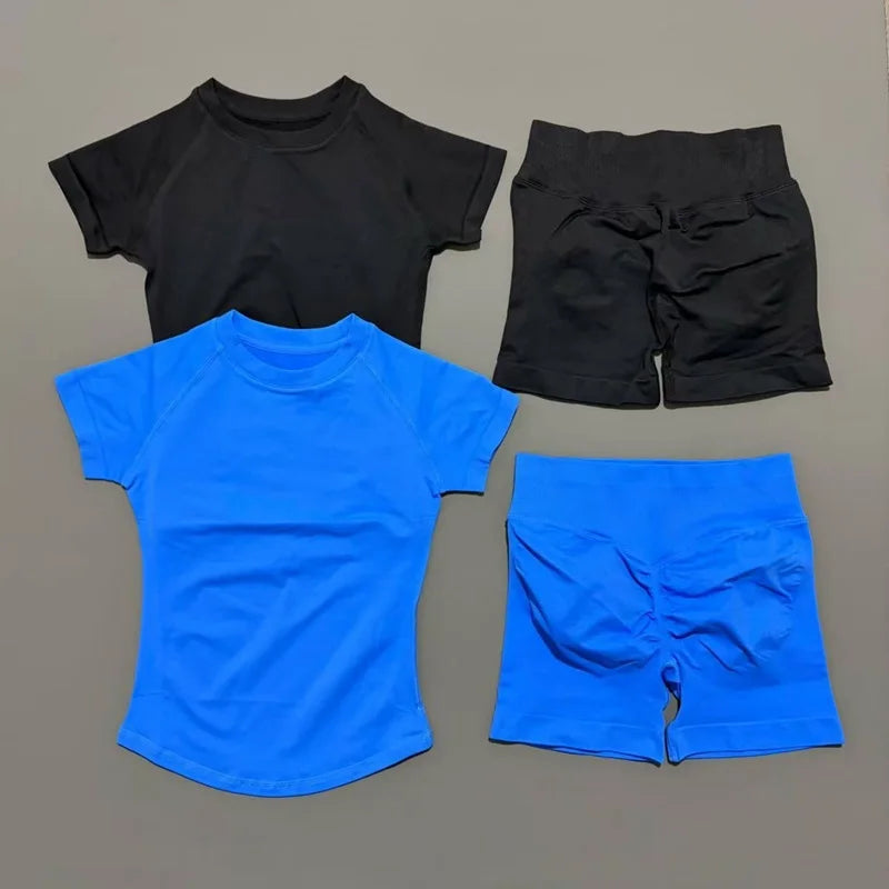 Ensemble Sport Femme 2 Pièces – Yoga Sans Couture, Fitness & Course