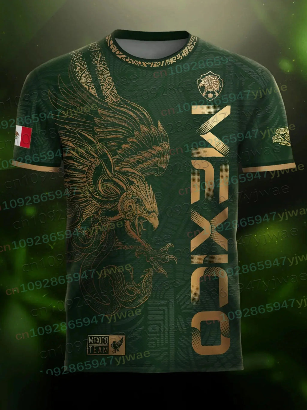 Maillot de football spécial Mexique pour jeunes, hommes et femmes, décontracté, respirant, pour la compétition et l'entraînement, vêtements d'été pour hommes