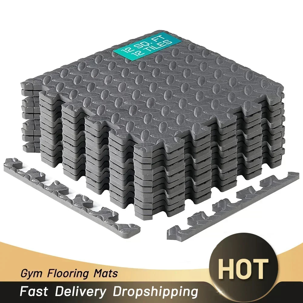 Tapis Mousse EVA Salle de Sport – Puzzle Antidérapant, 4 à 20 Pièces
