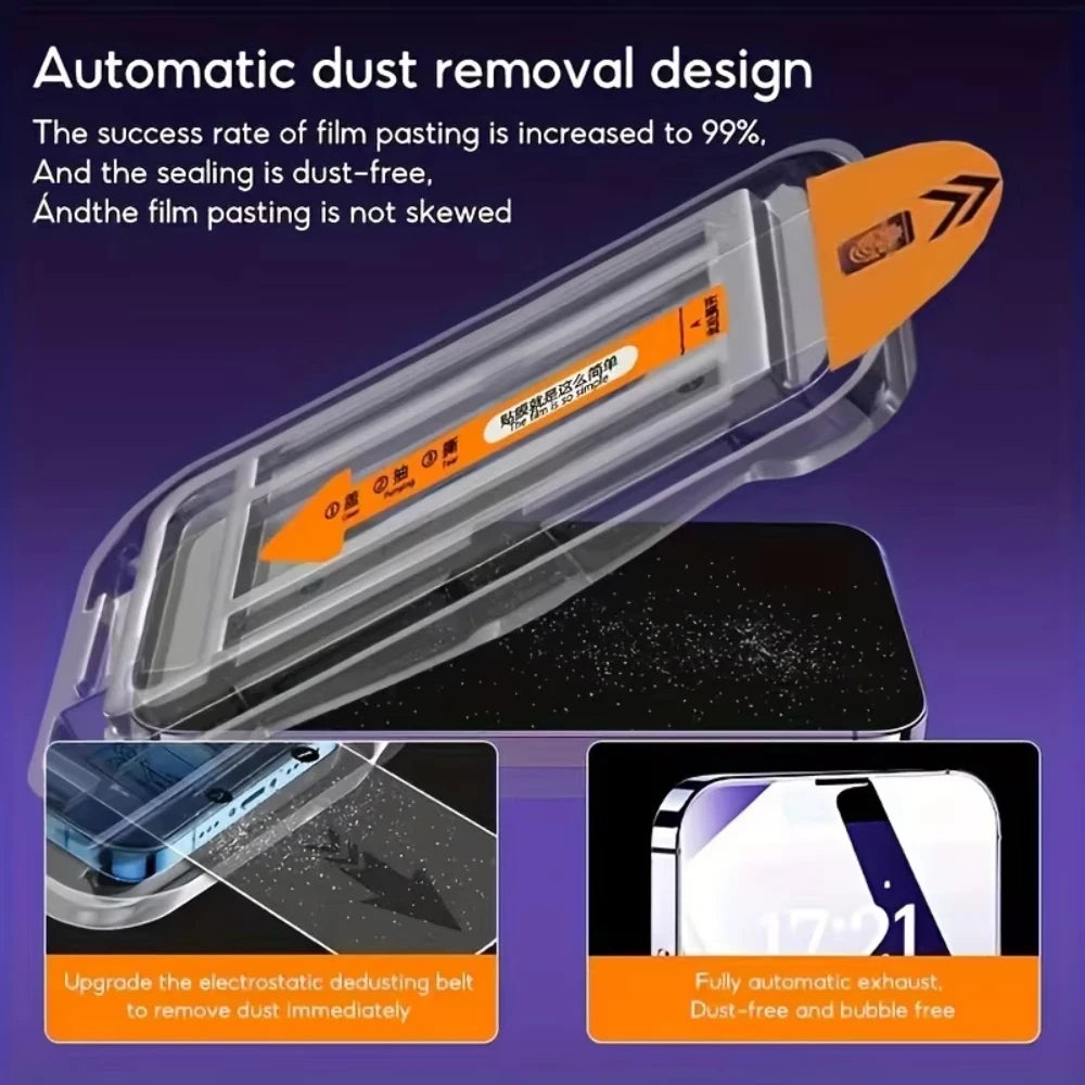 Protecteur d'écran Anti-espion, 5 pièces, 8K, sans poussière, pour iPhone 17 16 15 14 13 11 12 Pro Max 16 Plus 17Air