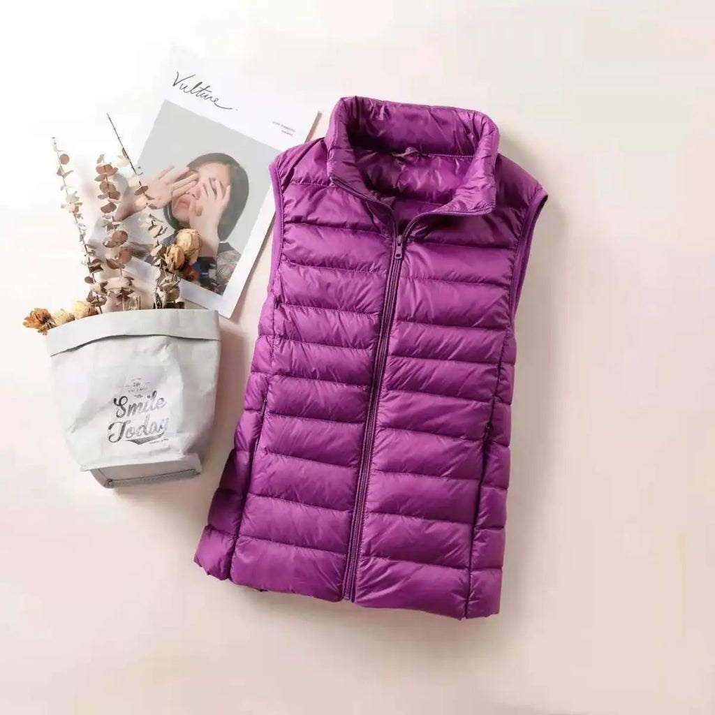 Gilet Ultra Léger Femme – Sans Manches, Coupe-Vent, Slim