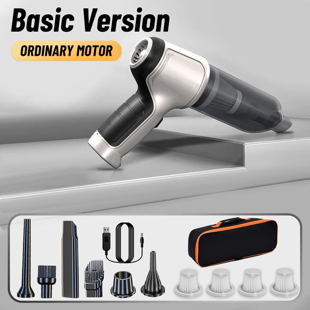 Aspirateur portable sans fil 2-en-1 – Voiture & Maison, 95 000 Pa