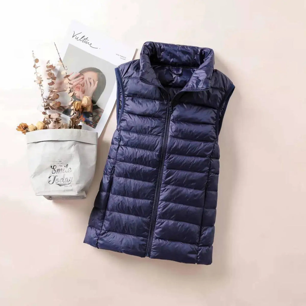 Gilet Ultra Léger Femme – Sans Manches, Coupe-Vent, Slim