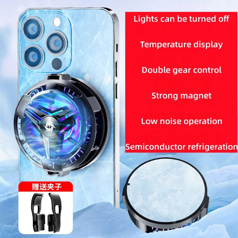 Nouveau Radiateur de Téléphone Portable pour Smartphone et Phablet, Ventilateur Semi-conducteur, Refroidisseur de Téléphone Portable pour Gaming