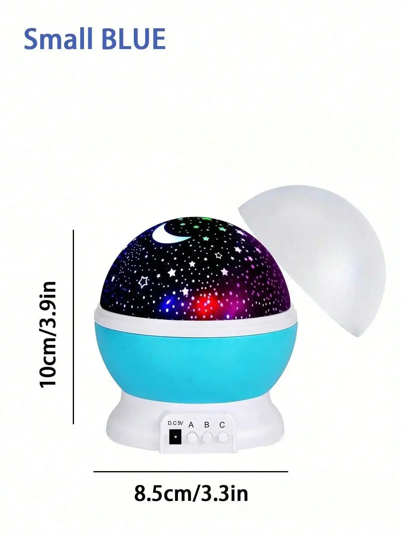 360 °   Lampe de projection rotative LED étoile et lune, idéale pour la décoration de chambre, cadeau d'anniversaire pour garçons et filles, cadeau parfait
