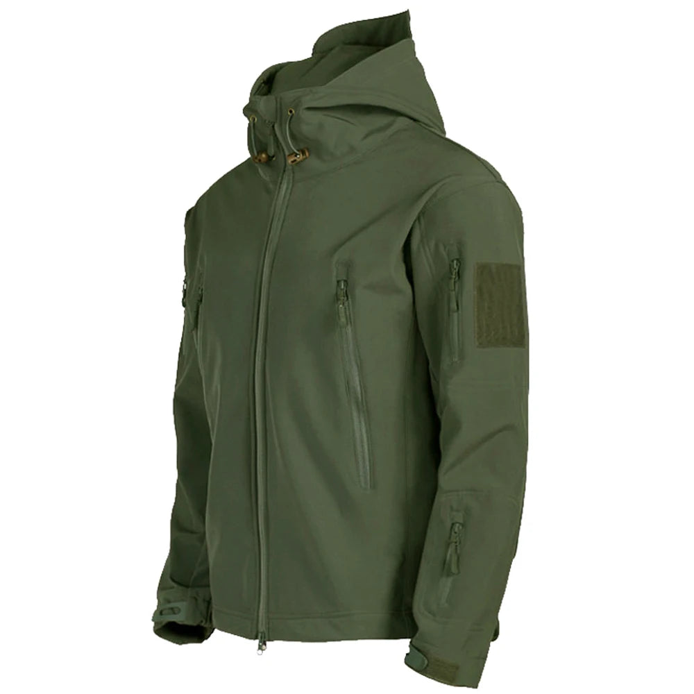 Veste Militaire Softshell Homme – Coupe-Vent, Imperméable, Tactique