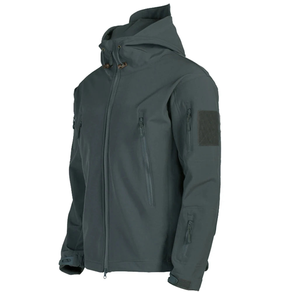 Veste Militaire Softshell Homme – Coupe-Vent, Imperméable, Tactique