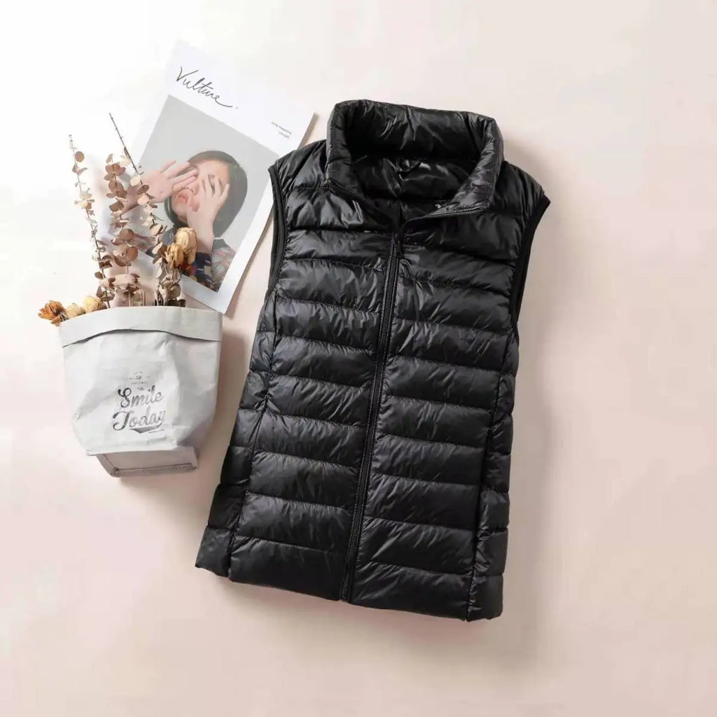 Gilet Ultra Léger Femme – Sans Manches, Coupe-Vent, Slim