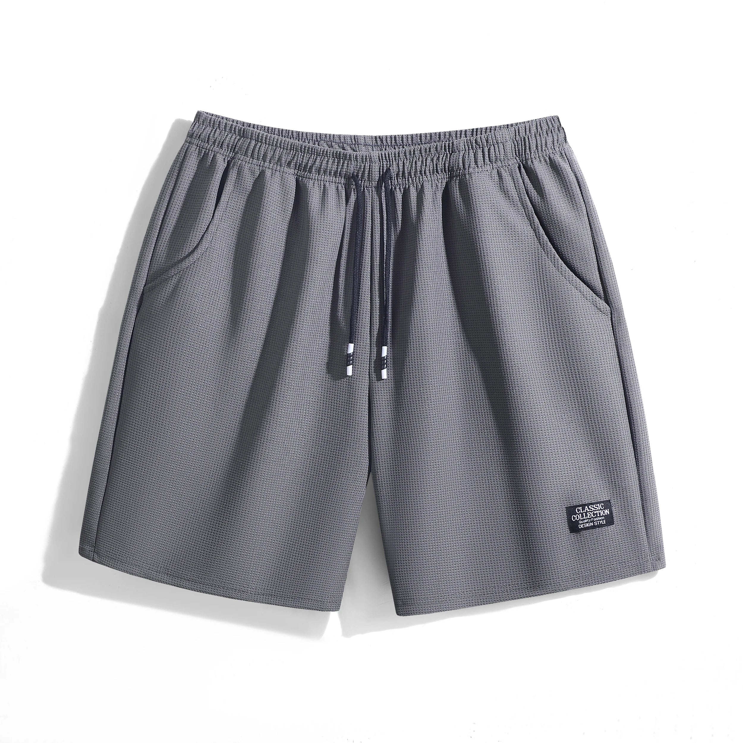 Short Homme Décontracté – Tissu Texturé, Respirant, Plage & Sport