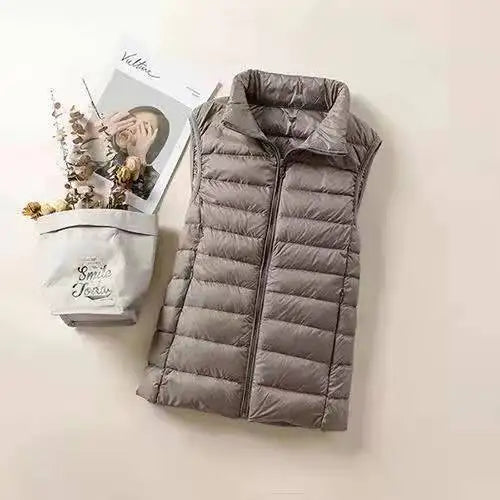 Gilet Ultra Léger Femme – Sans Manches, Coupe-Vent, Slim