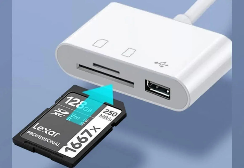 Lecteur de carte SD USB C, lecteur de carte mémoire USB C vers Micro SD TF, adaptateur de lecteur de carte d'appareil photo USB 3 en 1