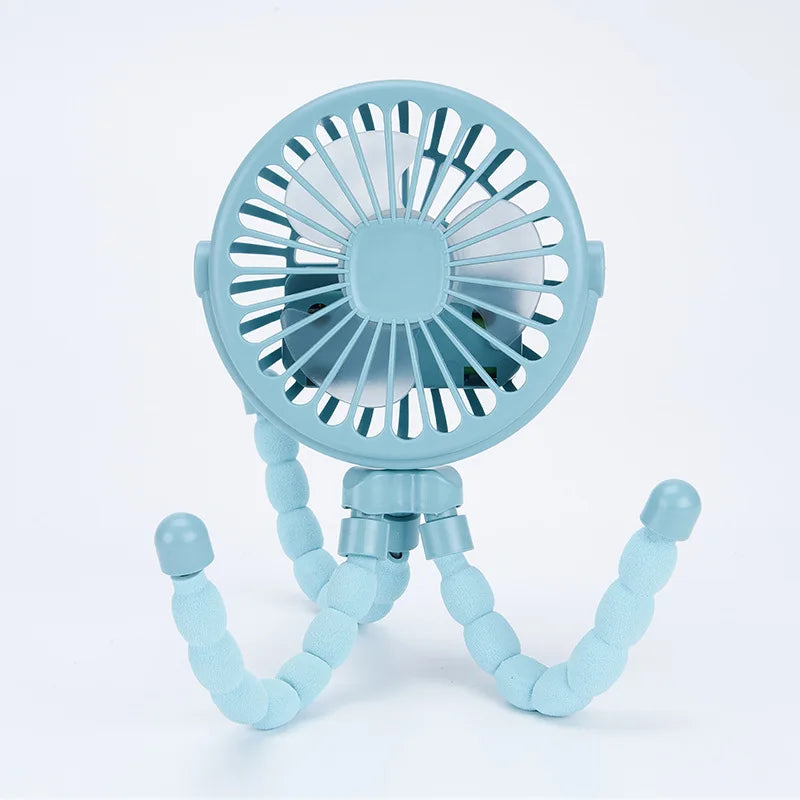 Ventilateur pour chariot ventilateurs de poussette ventilateur extérieur Portable à clipser pour bébé 600mAh USB ventilateur électrique portatif Rechargeable pour la maison 3 vitesses