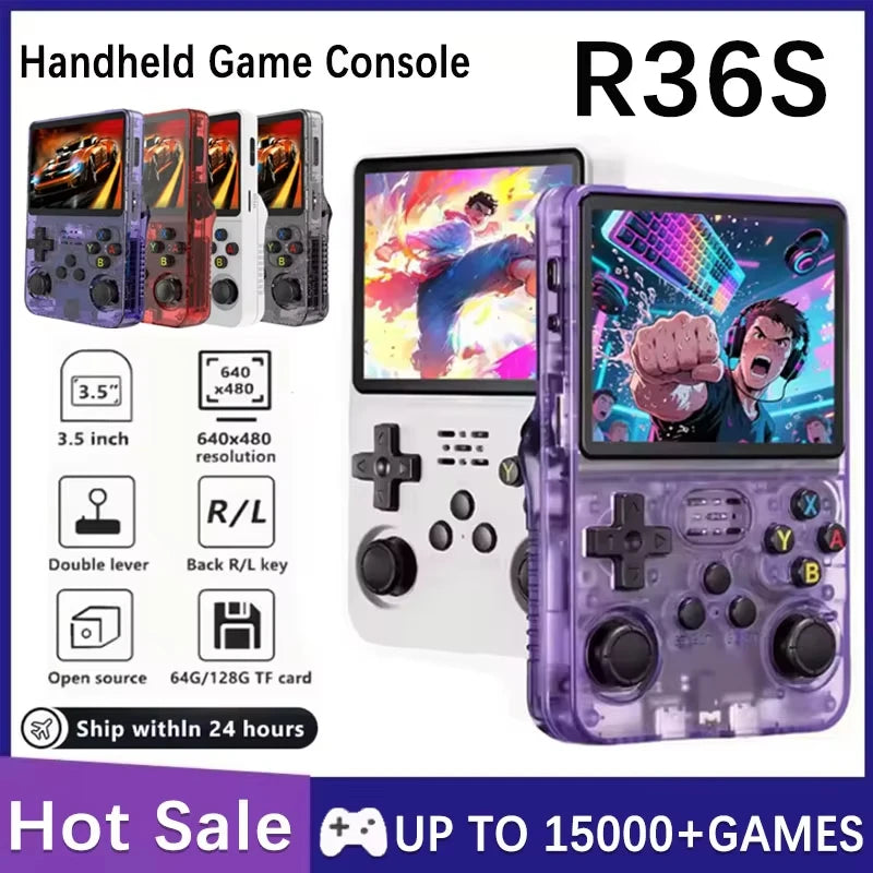 Console Rétro Portable 20000 Jeux – Écran IPS 3,5" USB-C R36S