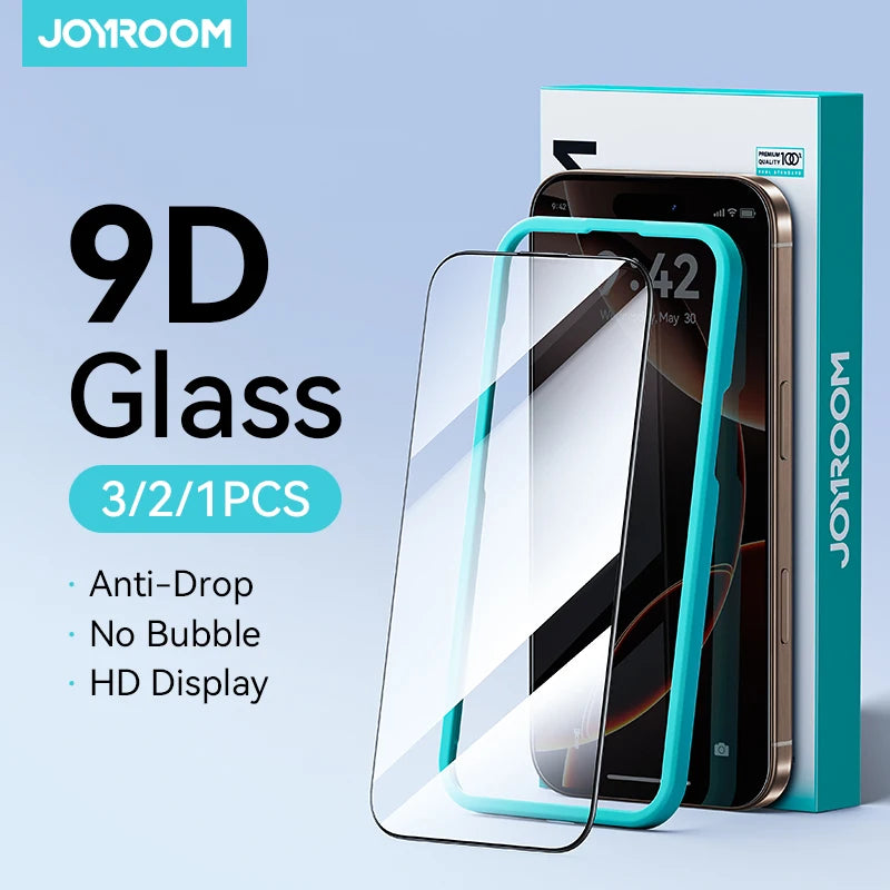 Verre Trempé iPhone 17/16/15 Pro Max – HD, Protection Complète