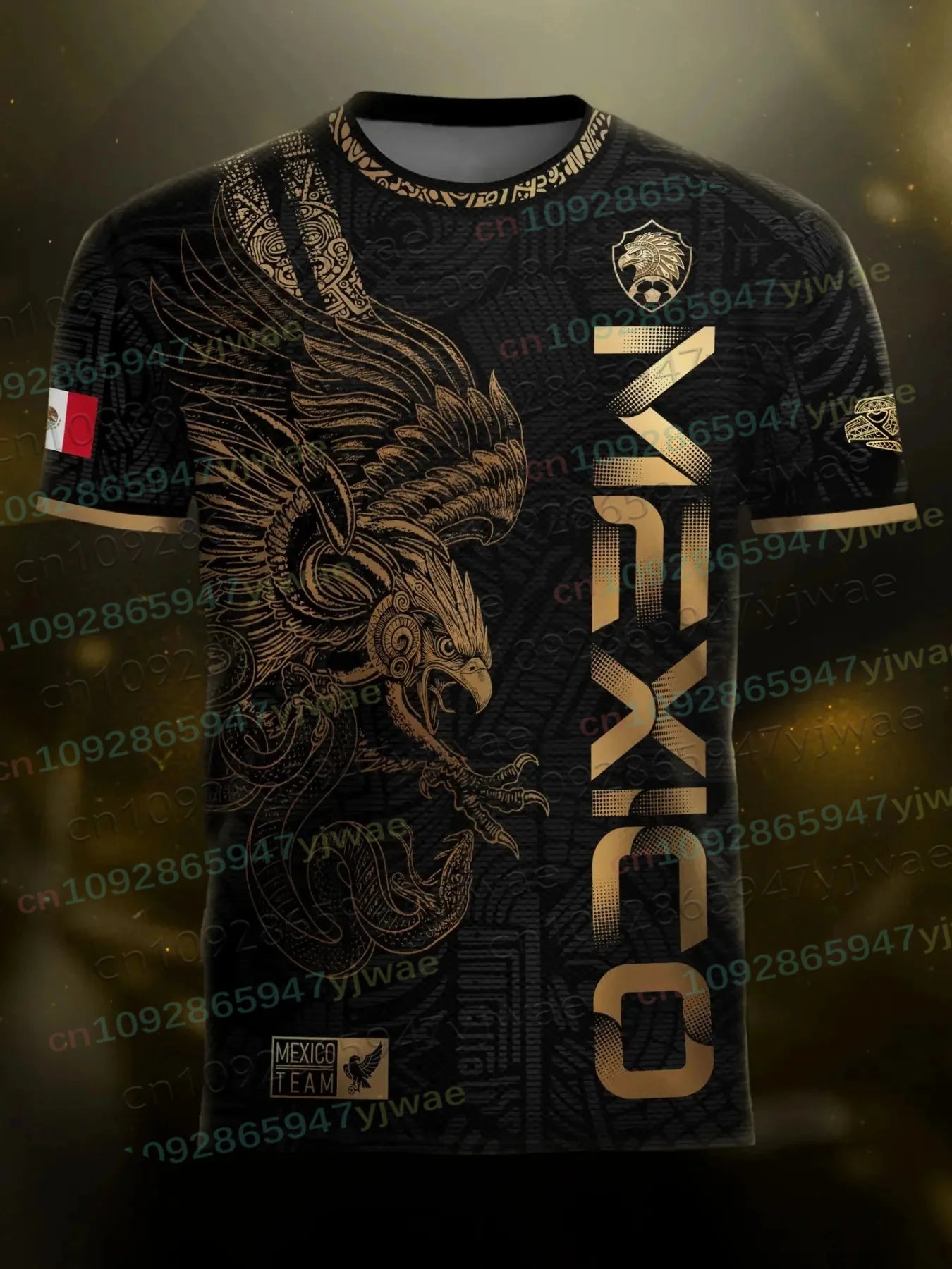 Maillot de football spécial Mexique pour jeunes, hommes et femmes, décontracté, respirant, pour la compétition et l'entraînement, vêtements d'été pour hommes