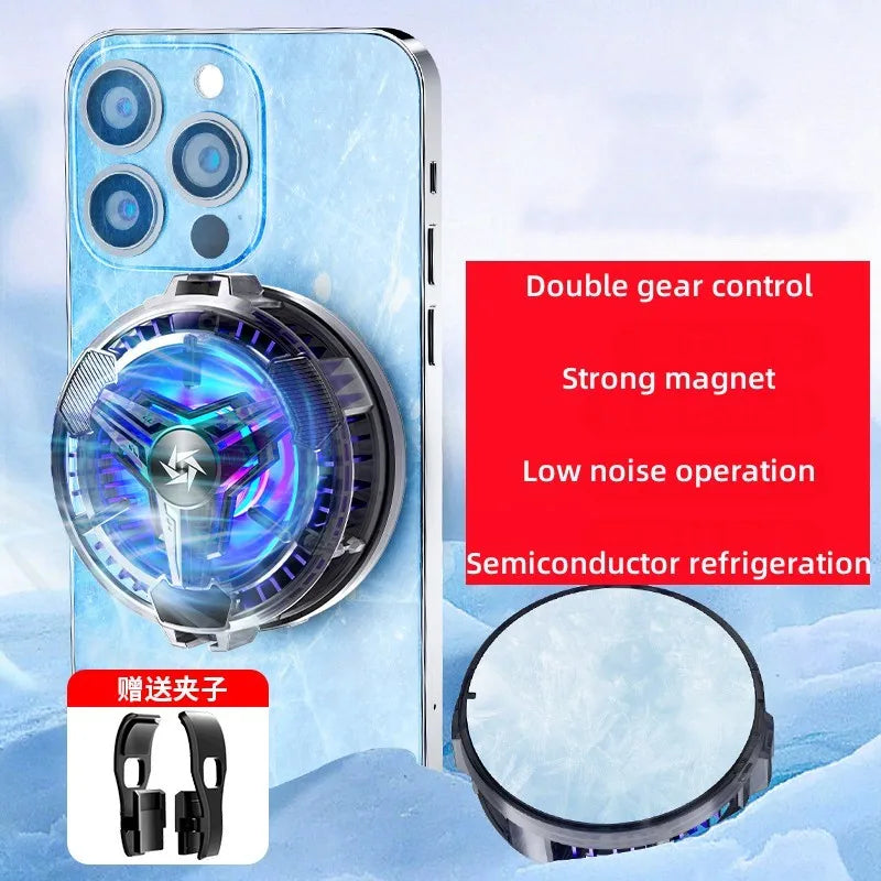 Nouveau Radiateur de Téléphone Portable pour Smartphone et Phablet, Ventilateur Semi-conducteur, Refroidisseur de Téléphone Portable pour Gaming