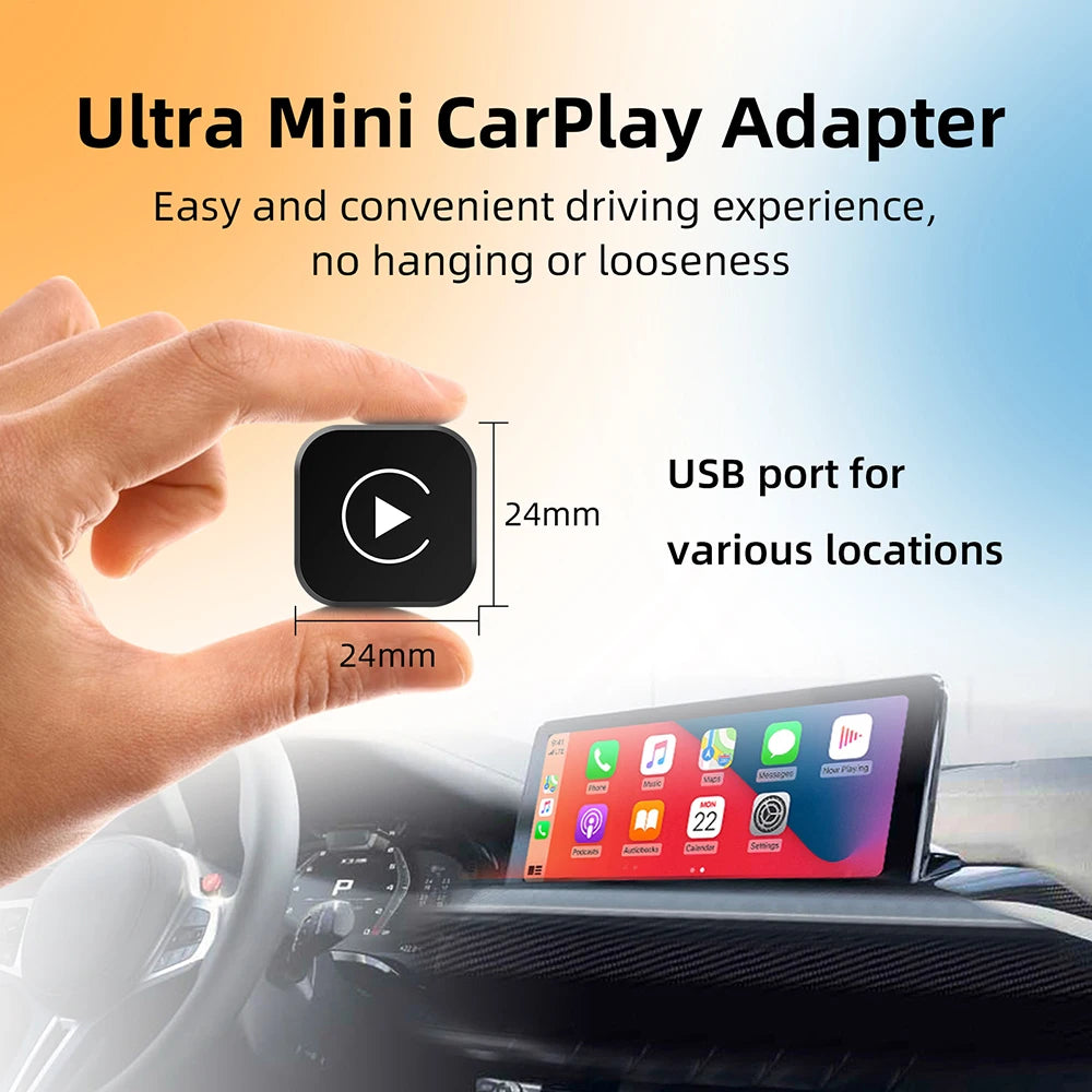 Dongle CarPlay sans fil 2 en 1, adaptateur automatique Android sans fil, boîte intelligente AI, systèmes intelligents pour voiture avec CarPlay filaire