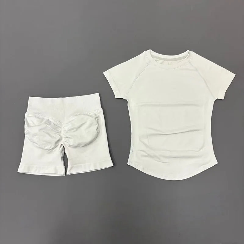 Ensemble Sport Femme 2 Pièces – Yoga Sans Couture, Fitness & Course