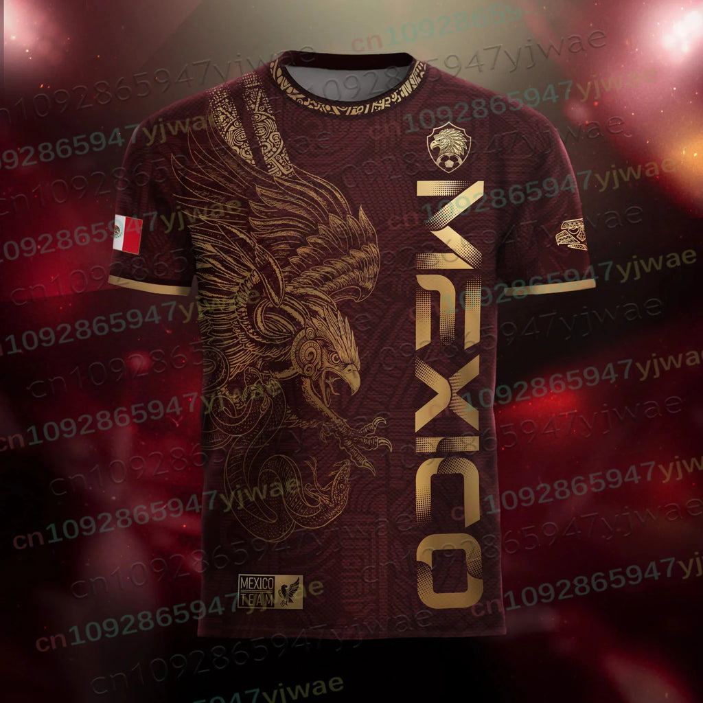 Maillot de football spécial Mexique pour jeunes, hommes et femmes, décontracté, respirant, pour la compétition et l'entraînement, vêtements d'été pour hommes