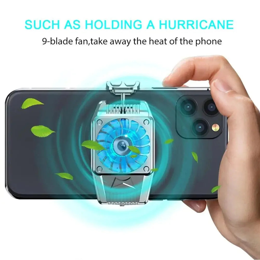 Mini ventilateur de refroidissement universel pour téléphone portable, refroidisseur de jeu de moto turbo, refroidisseur de téléphone portable, refroidisseur de chaleur pour iPhone, Samsung, Xiaomi