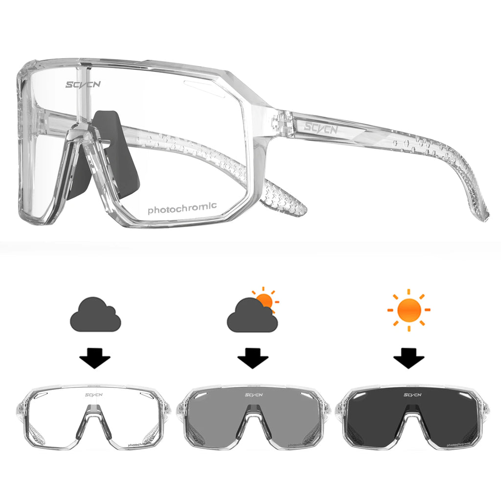 Lunettes de cyclisme lunettes de soleil photochromiques hommes femmes VTT lunettes de route nouveau vélo équitation Sports de plein air randonnée lunettes
