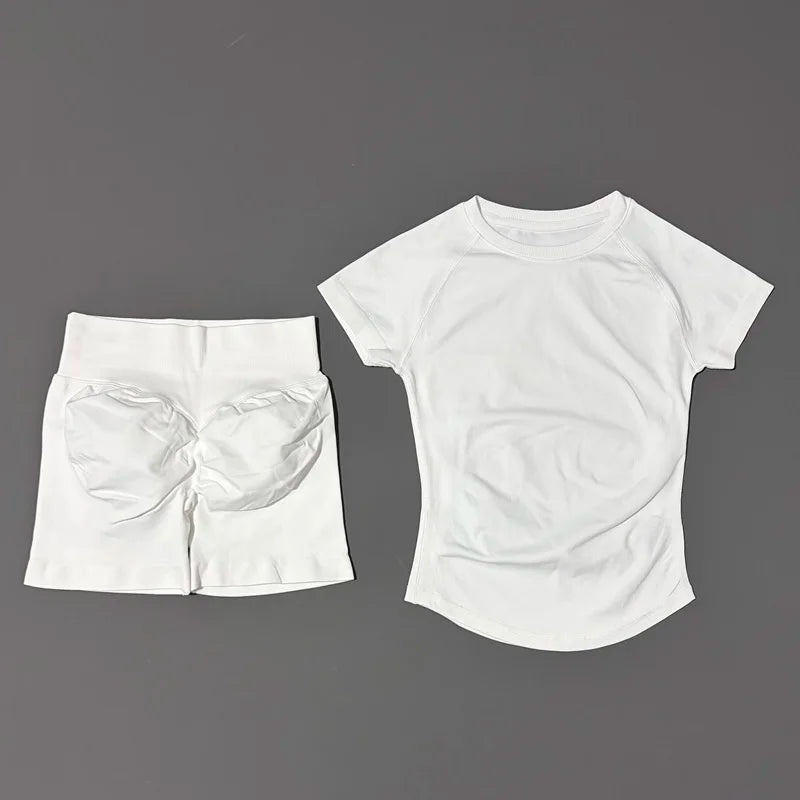 Ensemble Sport Femme 2 Pièces – Yoga Sans Couture, Fitness & Course