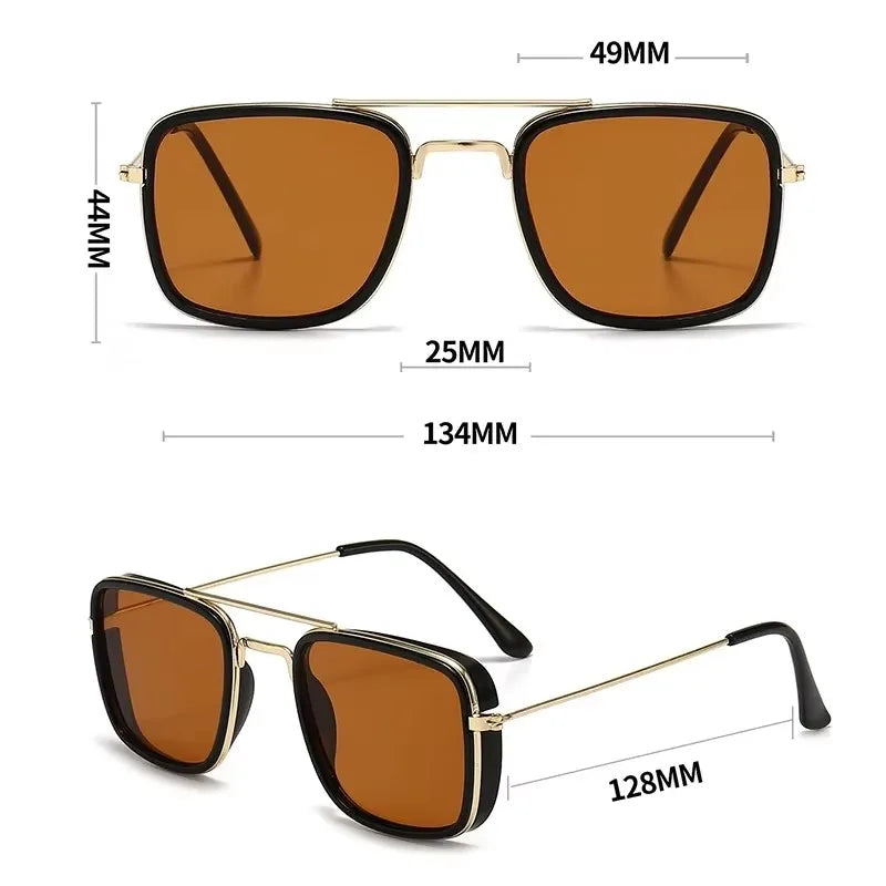 Lunettes de soleil carrées pour hommes et femmes, unisexe, polyvalentes pour la conduite et la Protection solaire en plein air, 9028