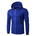 Veste à Capuche Slim Homme – Fermeture Éclair, Automne