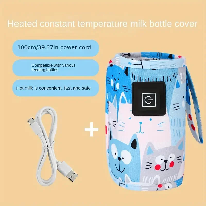 Chauffe-Biberon USB Portable – Sac Isotherme pour Poussette & Voyage