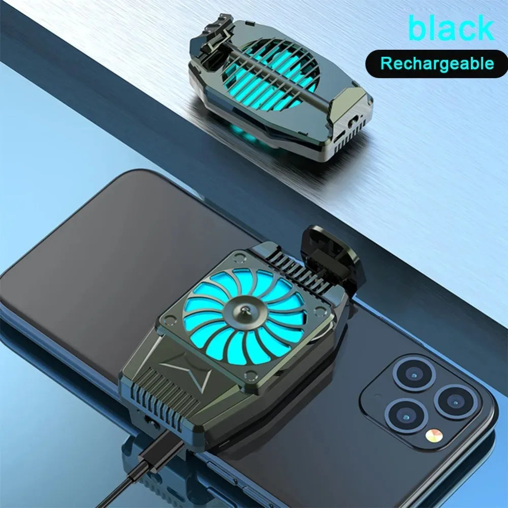 Mini ventilateur de refroidissement universel pour téléphone portable, refroidisseur de jeu de moto turbo, refroidisseur de téléphone portable, refroidisseur de chaleur pour iPhone, Samsung, Xiaomi