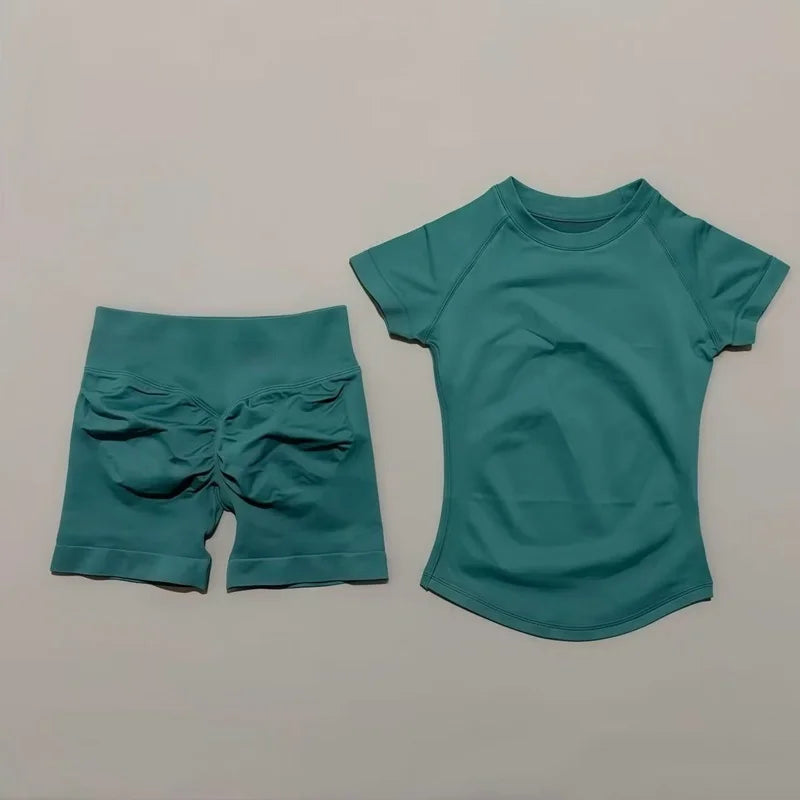 Ensemble Sport Femme 2 Pièces – Yoga Sans Couture, Fitness & Course