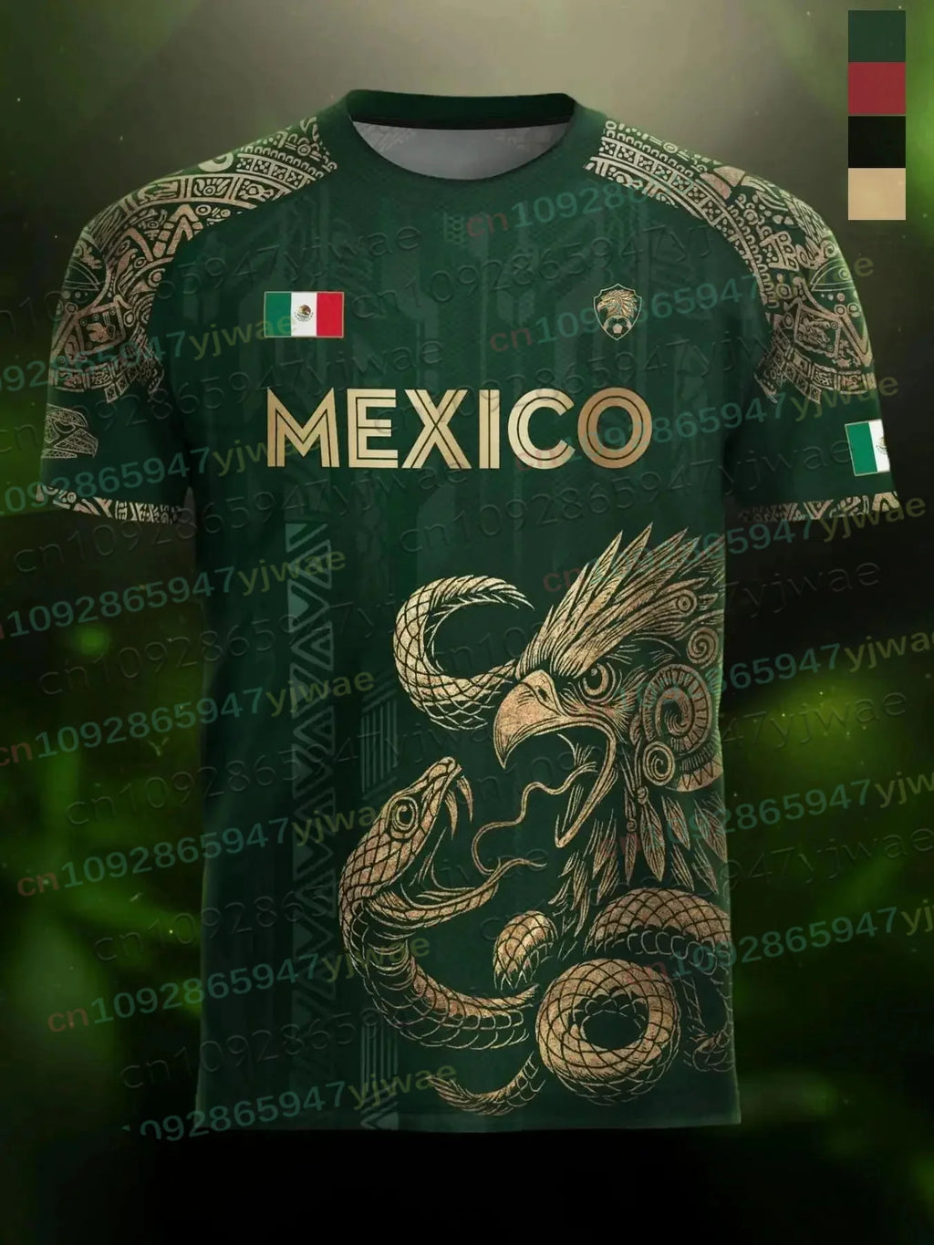 Maillot de football spécial Mexique pour jeunes, hommes et femmes, décontracté, respirant, pour la compétition et l'entraînement, vêtements d'été pour hommes