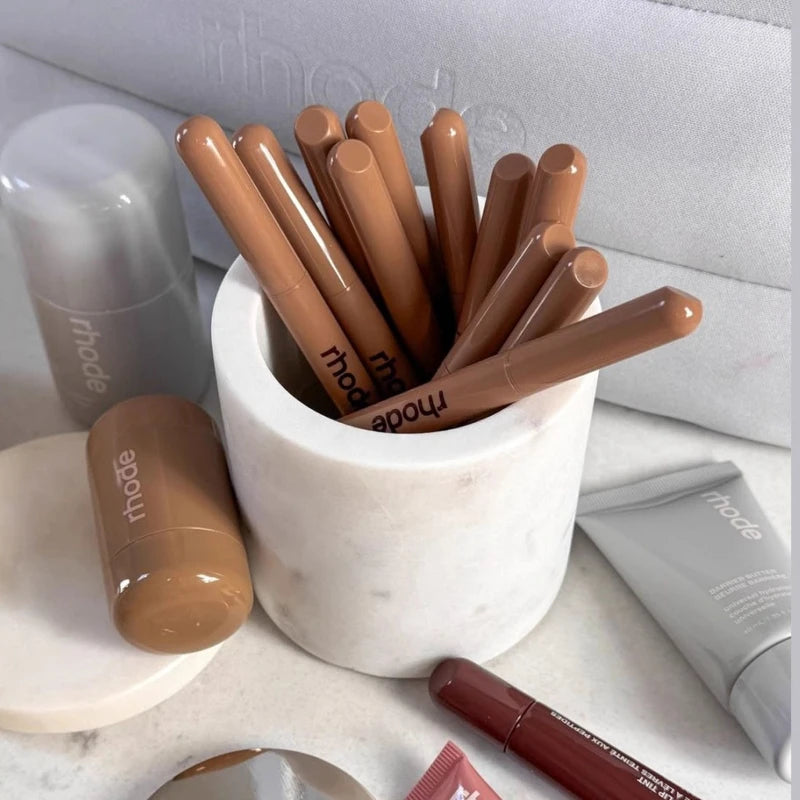 Treatement des lèvres peptidique Lemontini, support de brillant à lèvres, étui de téléphone, produits de soins de la peau, sacs de rangement de crème pour le visage, autocollant miroir de maquillage