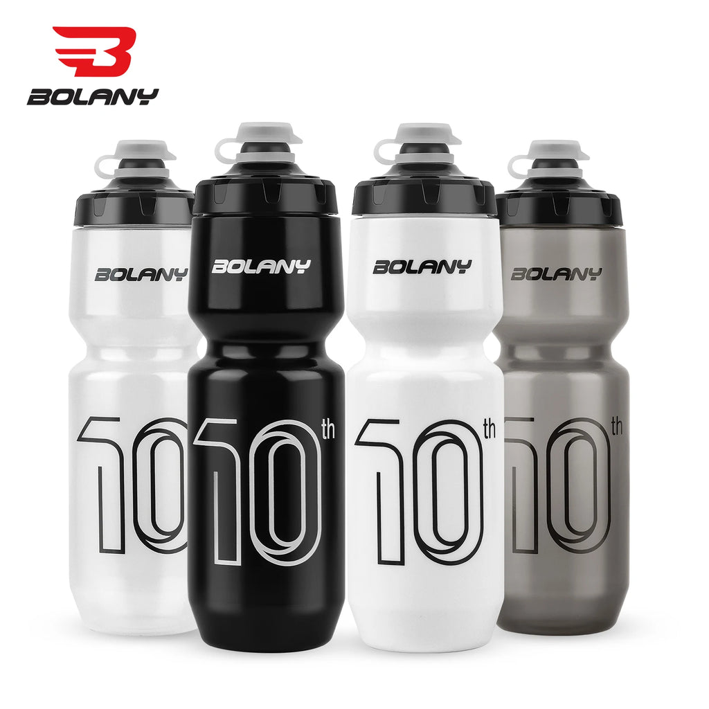 BOLANY bouteille de sport 10ème caoutchouc plastique Transparent avec couvercle bouteille 750ML Portable presser boire en plein air cyclisme bouilloire