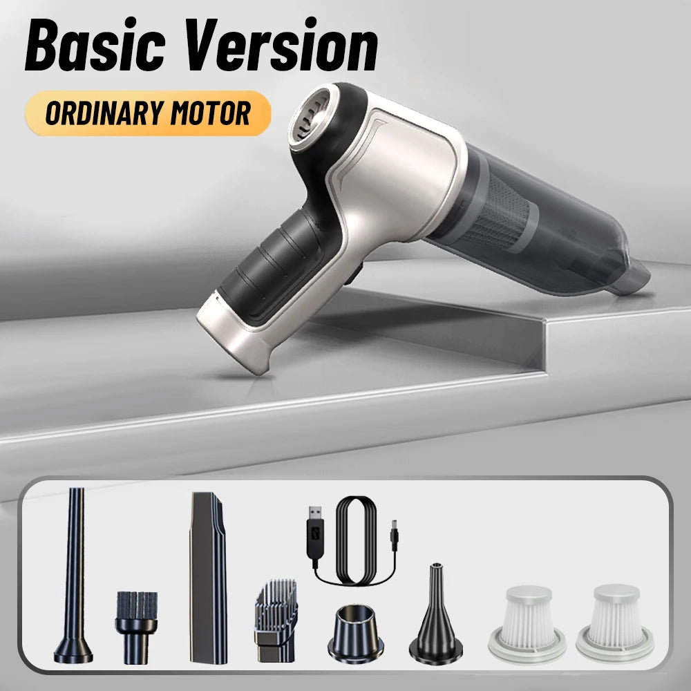 Aspirateur portable sans fil 2-en-1 – Voiture & Maison, 95 000 Pa