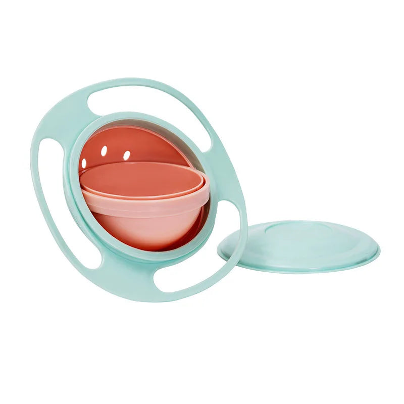 Bol Gyroscopique Bébé – Anti-Déversement, Rotation 360°