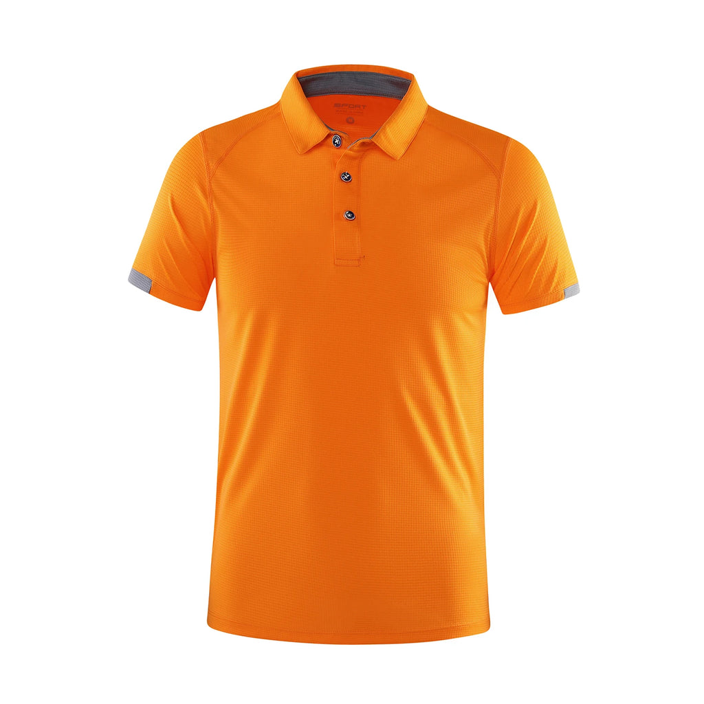 Polo d'été à manches courtes à séchage rapide, maillot de Golf, groupe d'entreprise, respirant, Fitness, revers, manches de sport, 8 couleurs, grand haut