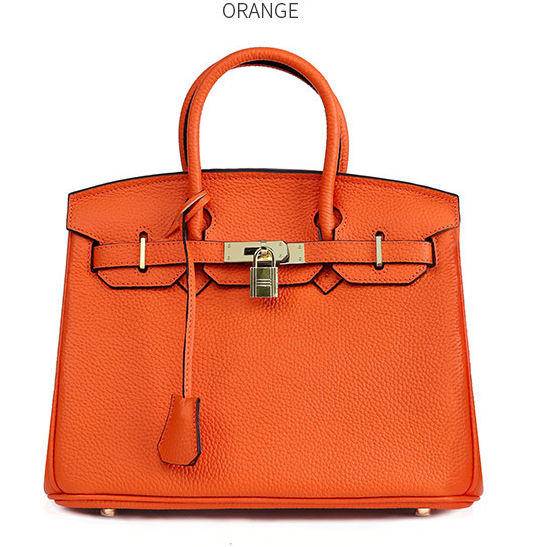 Platinum Top-Grain Leather Bag for Women