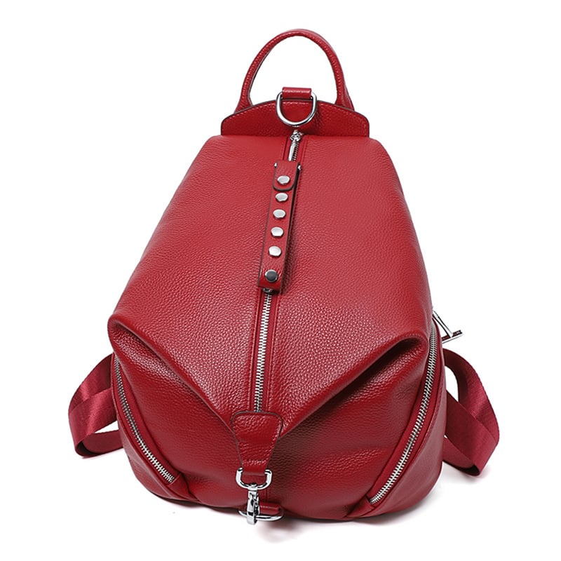 Sac à Dos Anti-Vol en Cuir pour Femme Geneva