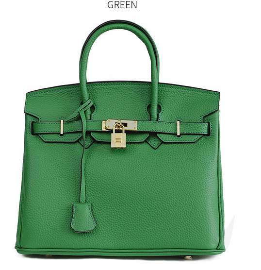 Platinum Top-Grain Leather Bag for Women
