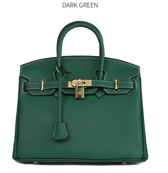Platinum Top-Grain Leather Bag for Women